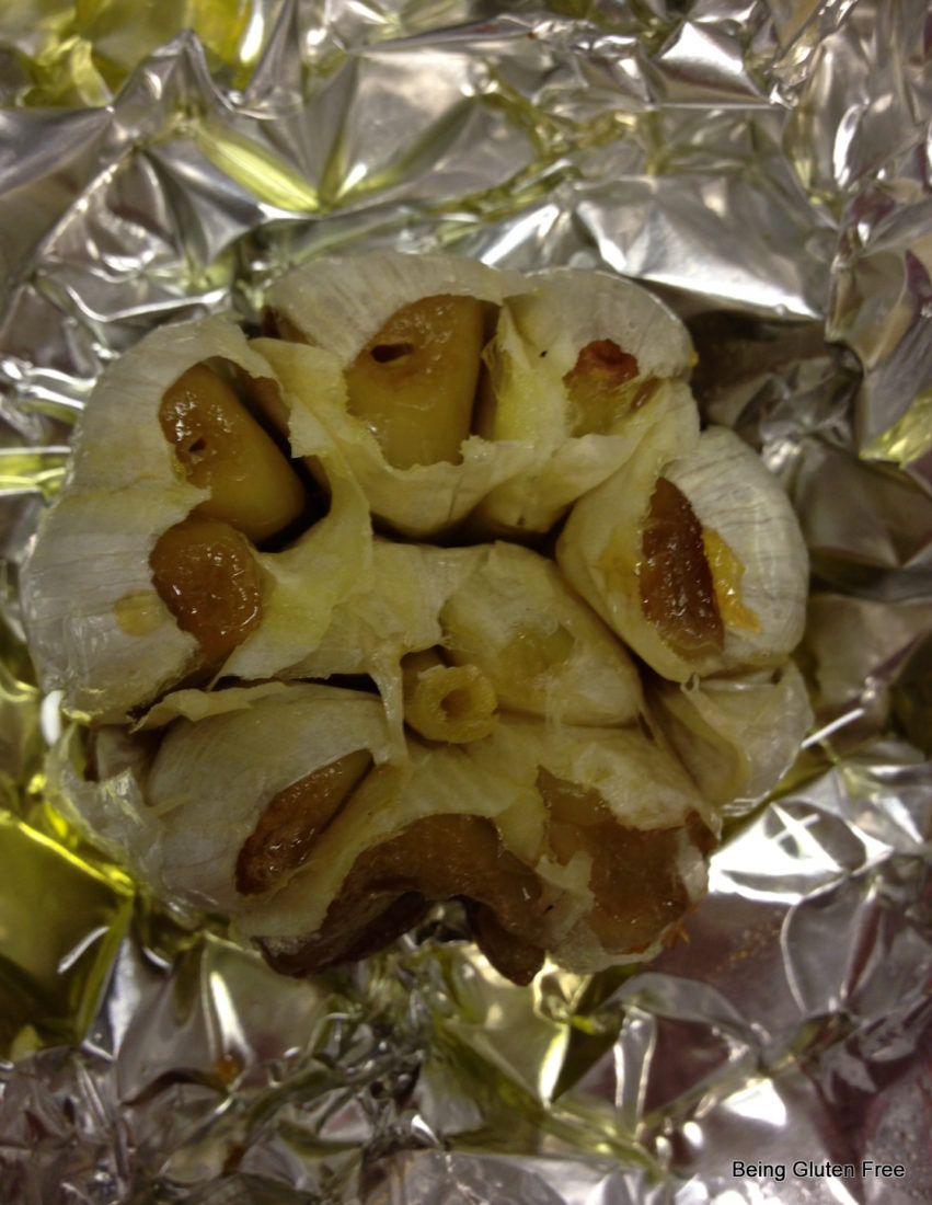 Roasted garlic -easy Gluten free entertaining
