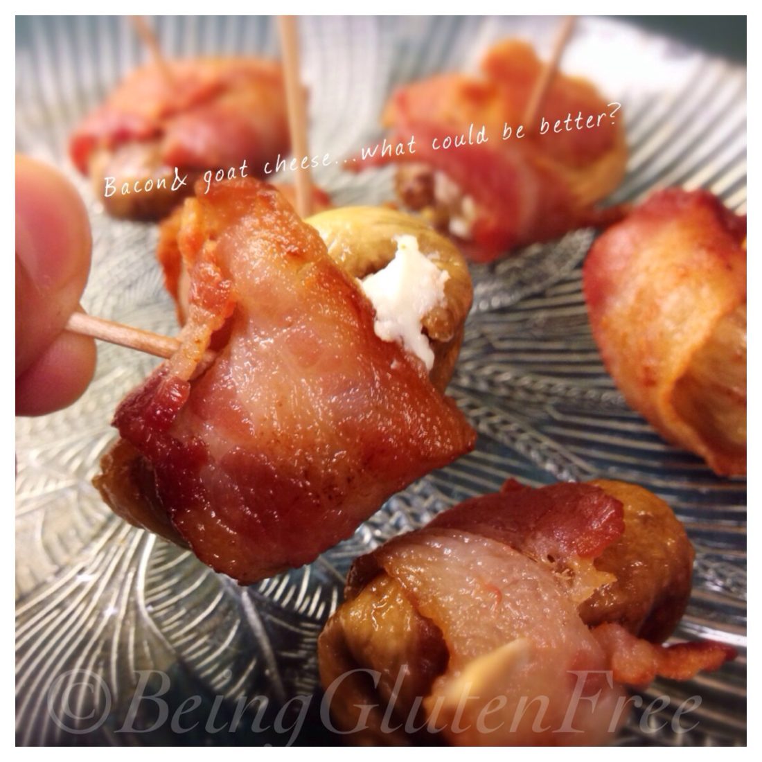 Bacon and goat cheese- yum!